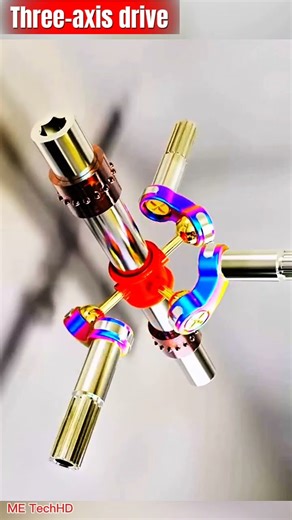 Three-axis drive #machine #mechanical #cad