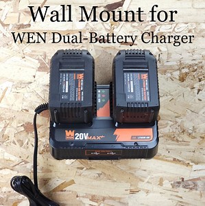 WEN 20V MAX Dual-battery Charger Wall Mount Bracket, WEN Track Saw Battery Charger Wall Mount, Wen Tracksaw, 20200D Charger Mount - Etsy