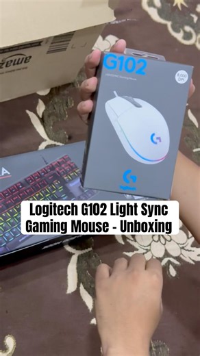 Logitech G102 Light Sync Gaming Mouse - Unboxing #logitech #gamingpc #mouse #unboxing #shorts