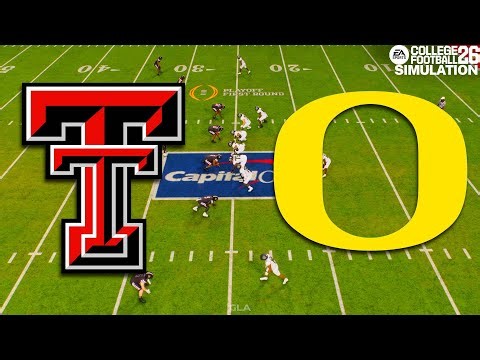 Oregon vs Texas Tech Live Simulation | CFP Orange Bowl | College Football 26 PS5