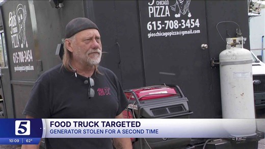 Nashville food truck owner speaks out after second generator theft