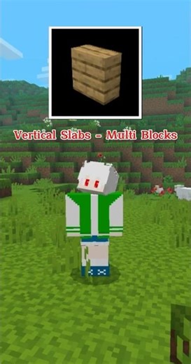 Mod/Addon for placing tiles vertically in Minecraft PE | Hika Official #modminecraft #minecraft