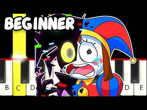 Pomni Abstracted - The Amazing Digital Circus - TADC - Fast and Slow Piano Tutorial - Beginner