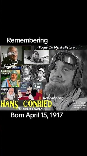 Remembering Hans Conried, born April 15, 1917 and passed away January 5, 1982.