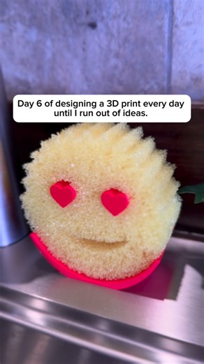 Billy Hooper on Instagram: "Do you know someone who loves their scrub daddy a little too much? #3dprinting #scrubdaddy"