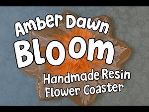 #24 How to Create a Resin Bloom Coaster Amber Dawn Bloom Resin Art Tutorial ‪@PouringYourHeartOut‬