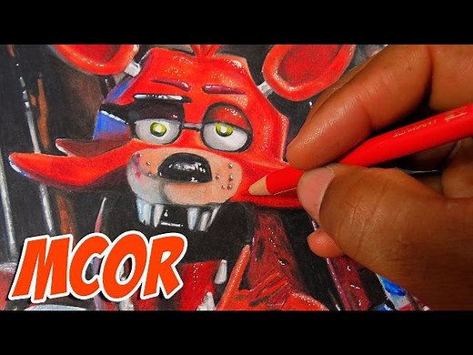 Drawing Foxy from Five Nights at Freddy's - Amazing Art for Kids