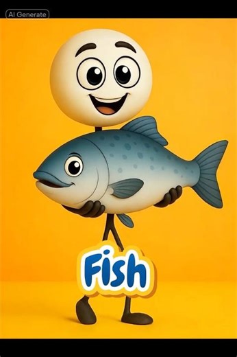 Fish = Ekyennyanja — Easy & Fun Learning!”#EnglishLuganda#Ekyennyanja#LearnWithMe#ViralReels