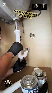 How to Install a P-Trap Step by Step #plumbingtime #plumbing #diy #plungerpump