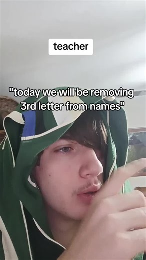 Teacher Removes Third Letter from Names