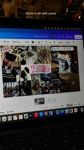 Create Vision Board for 2026 in few steps 🎀✨ #shorts #viral #visionboard #foryou #explore #canva