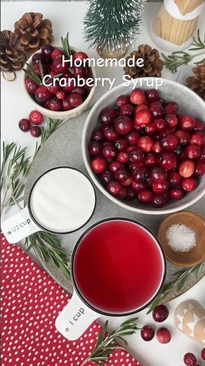 4-Ingredient Cranberry Syrup