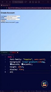 672K views · 8.6K reactions | Beutiful Signup page with HTML and CSS ✨ . . . . By codingwithparvez . . . Follow for more Unique Ideas . . #css #webdevelopment #frontend #csstips #htmlcss #learncoding #programming #developerlife #webdesign #coderscommunity | Unique Ideas | Facebook