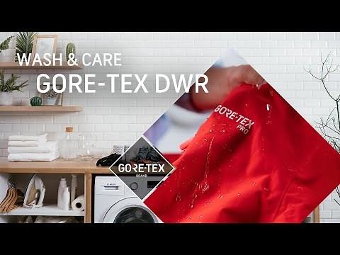 How to restore the GORE-TEX DWR (durable water repellency) | Wash & Care