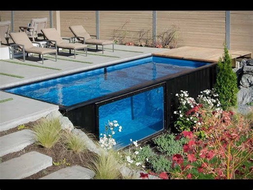 How to build a swimming pool from shipping container