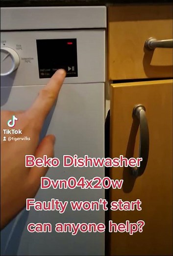 Dishwasher Help... beko. dvn04x20 won't start. flashing red light
