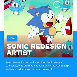 34K views · 1K reactions | Tyson Hesse revealed on Twitter he was brought in to lead a team of modelers, artists, and more on Sonic’s movie redesign. | IGN | Facebook