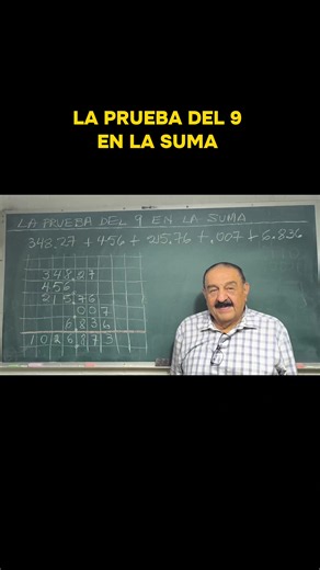La prueba del 9 en la suma: cómo verificar resultados rápidamente