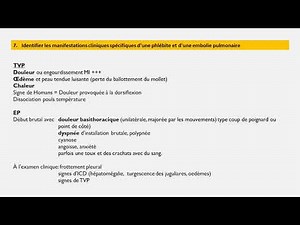 UE 2.8 Processus obstructifs- Questionnaire d'apprentissage/révisions- TVP