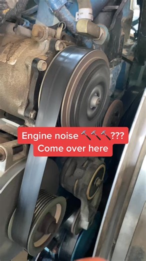 Engine noise??? Come over here #mechanic #comeoverhere #dieselmechanic #truckerlife #truckersoftiktok #carrepair #diesel #olsatools #trucker #semitruck | Engine Knocking Noise Fix