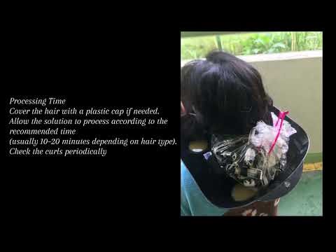 HAIR PERMING TECHNIQUE STEP BY STEP PROCEDURE 