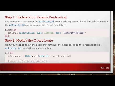Solving Filtering in Your Grape API: Using activity_id in Rails