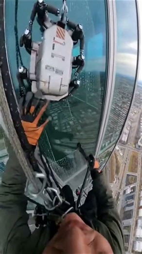 High-Rise Window Cleaner: When Silence Speaks Volumes #shorts