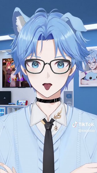 Anime VTuber with Tongue Out and Crossed-Eyed | EnVTuber