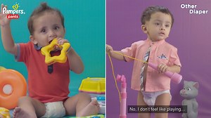 466K views · 3.4K reactions | Babies tend to get uncomfortable when their diaper is sagging. Wet diapers limit their movement as they get bulky and drag babies down. Not only is this, having to change wet diapers rapidly, is an added expense. That's why Pampers pants are the perfect fit - Dry for longer, comfortably snug and lighter on the pocket and result in a happy talking baby. #BabyTalks #PamperPants | HUM TV | Facebook