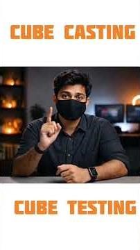 Cube Casting & Testing Full Process | IS 456 & IS 516 |