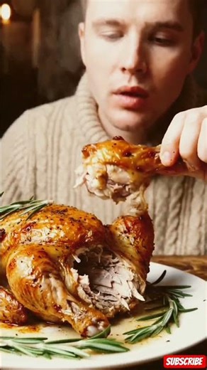 Eating roasted chicken 🤤🍗