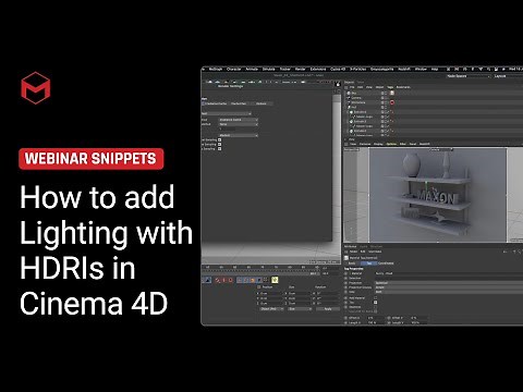 Lighting with HDRIs in Cinema 4D