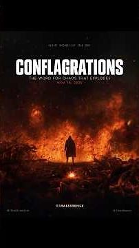 Word of the Day: Conflagrations - The Word for Chaos that Explodes (18 Nov 2025)