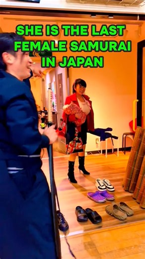 The LAST female samurai in Japan 😲🇯🇵 #japan #samurai #history #tokyo #shorts