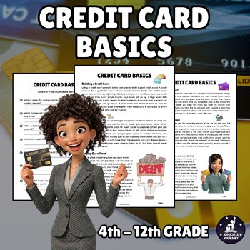 Credit Card Basics | Financial Literacy | Reading Comprehension | Worksheet