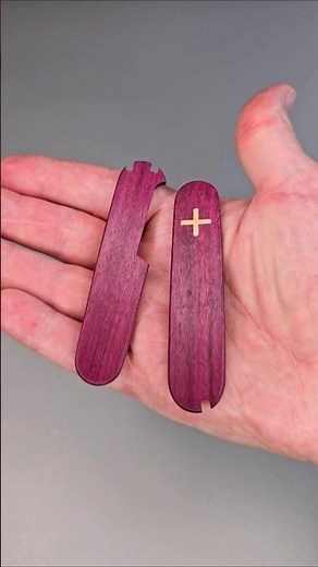 Purpleheart Victorinox scales on the Shapeoko 5 Pro CNC!