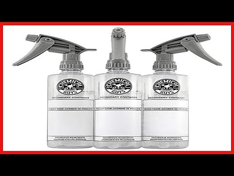 Chemical Guys ACC138 Secondary Container Dilution Bottle with Heavy Duty Sprayer, 16 oz, 3 Pack