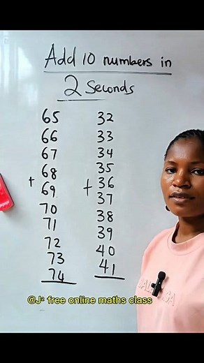 3.4K views · 31 reactions | Add 10 numbers in 2 seconds. #viralreelsfacebook #reelsfacebook #mathreels #mathematics #viral | J² free online maths class | Facebook