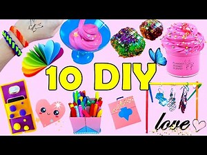 10 DIY PROJECT WHEN YOU ARE BORED at HOME - Slime, Back to School and more...