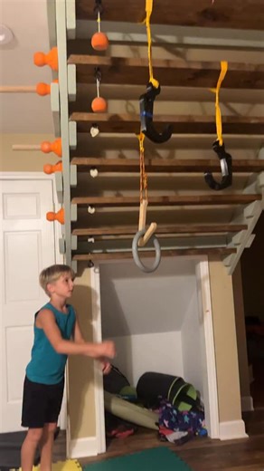 1.6K views · 229 reactions | Watch as this dedicated ninja takes on an intense obstacle course right in his own home gym! This epic feat of strength, agility, and determination proves that with the right mindset, you can conquer any challenge, no matter where you are. If this inspires you, share it with your friends, save it for motivation, and don’t forget to follow for more incredible ninja action! | nolan_neverstopninja | Facebook