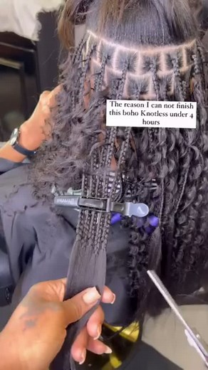 2.2K views · 28 reactions | Boho braids tutorial! Here is another way to curl the ends of the boho braid! When you make it like this, the curls on your attachment won’t be big, it would align with the boho curls This video is credited to @mizthing_beautystudio . . . You can rock it too #bohobraids #bohocurls #bohocurlsbraids #styleinspiration | Meghairxtensions | Facebook