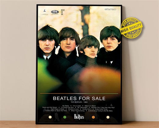 The Beatles Poster | Beatles for Sale Poster | Album Poster Prints | Wall Decor Posters | Album Cover | Rock Music Poster - Etsy UK