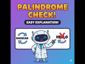 Palindrome Check Made Easy! | Logic & Code Explained 🔄