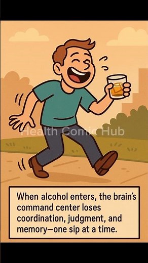 The Night the Brain Went Fuzzy 🧠💫 — What Happens to Your Brain on Alcohol!