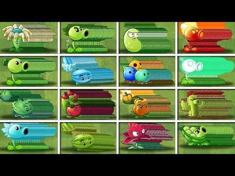 100x Platns vs ALL BOSS ZOMBIE - PVZ
