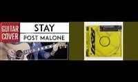 Mix of 2 videos from youtube : stay post malone guitar practice