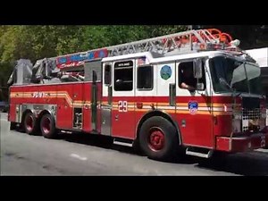 FDNY RESPONDING COMPILATION 35 FULL OF BLAZING SIRENS & LOUD AIR HORNS THROUGHOUT NEW YORK CITY.