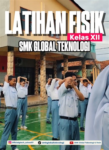 💪 Siap Kerja, Siap Fisik! 💼 Kegiatan fisik rutin SMK Global Teknologi untuk siswa kelas XII dilaksanakan setiap hari Selasa dan Rabu sebagai bagian dari persiapan memasuki dunia kerja. Melalui latihan fisik ini, siswa dibekali kedisiplinan, daya tahan, kekuatan mental, dan tanggung jawab agar siap menghadapi tantangan kerja di masa depan. Karena sukses di dunia kerja dimulai dari tubuh yang sehat dan mental yang kuat. 🔥💪 #smkglobalteknologi #smkpusatkeunggulan #fyp #siapkerja #latihanfisik