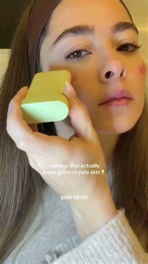 pale skin makeup look🍦#grwm #trending #makeuptutorial #makeupforbeginners #paleskin