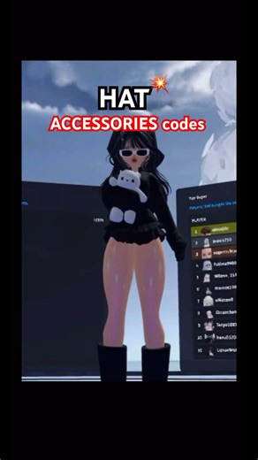 HAT ACCESSORIES CODES/💥#roblox #rblx#rblxfyp
